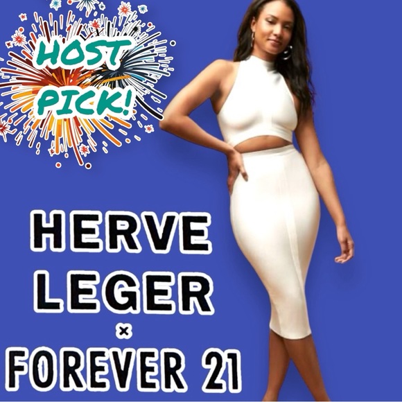 Herve Leger Dresses & Skirts - 🎉HOST PICK!🎉 NWT Herve Leger Bandage Midi Dress In Bright White. Size Small